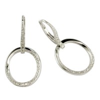 E476D Diamond Drop Earrings
