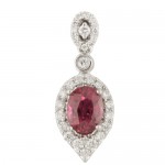 H620R- Ruby and Diamond Pendant