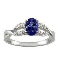 R919S- Sapphire and Diamond Ring