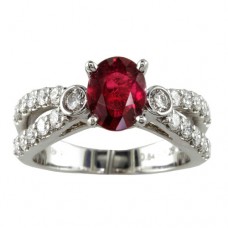 R921R Ruby and Diamond Ring