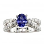 R921S Sapphire and Diamond Ring